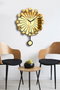 Wallity Reloj de pared decorativo dorado